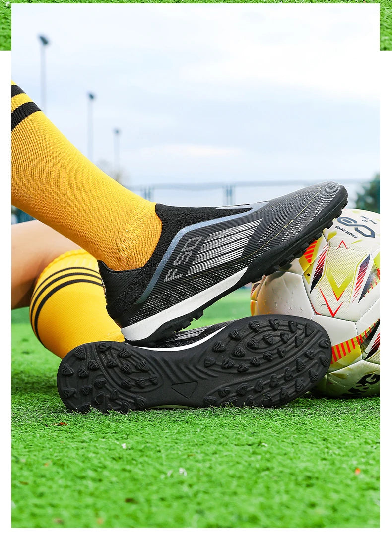 New Men Football Boots ComfortableSoccer Shoes Match Training Boys Non Slip Long Spikes Breathable Adult Cleats Outdoor Sport