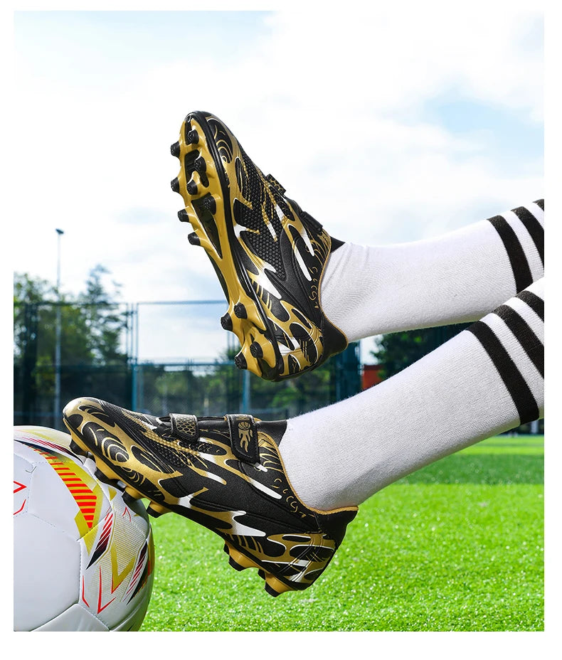 Kinder-Fußballschuhe für die Schule, professionelle Fußballstollen für Rasen, Trainings-Sportschuhe für Jungen, Outdoor- und Futsal-Fußballschuhe 28-38