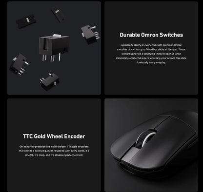 Official MCHOSE L7 Pro Wireless Gaming Mouse PAW3395 E-Sport Sensor Optical Switch TOPSPEED 8K Polling Rate 39g 250mAh Mouse