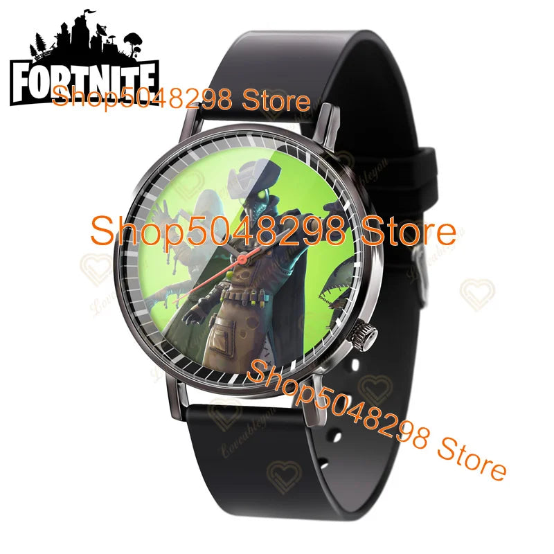 Relógio de Pulso Fortnite para Homem e Mulher, Relógio com Estampado Battle Game, Novidade 2025, Relógio de Quartzo Feminino, Presentes de Aniversário para Crianças