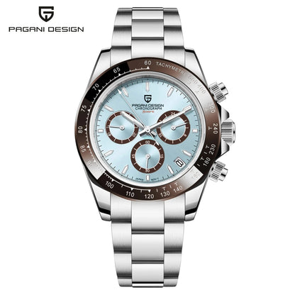 PAGANI DESIGN 2026 NEW 1664 Meteorite Dial Men's Watches Luxury Sapphire Quartz watch for men Sport Chronograph men Reloj Hombre