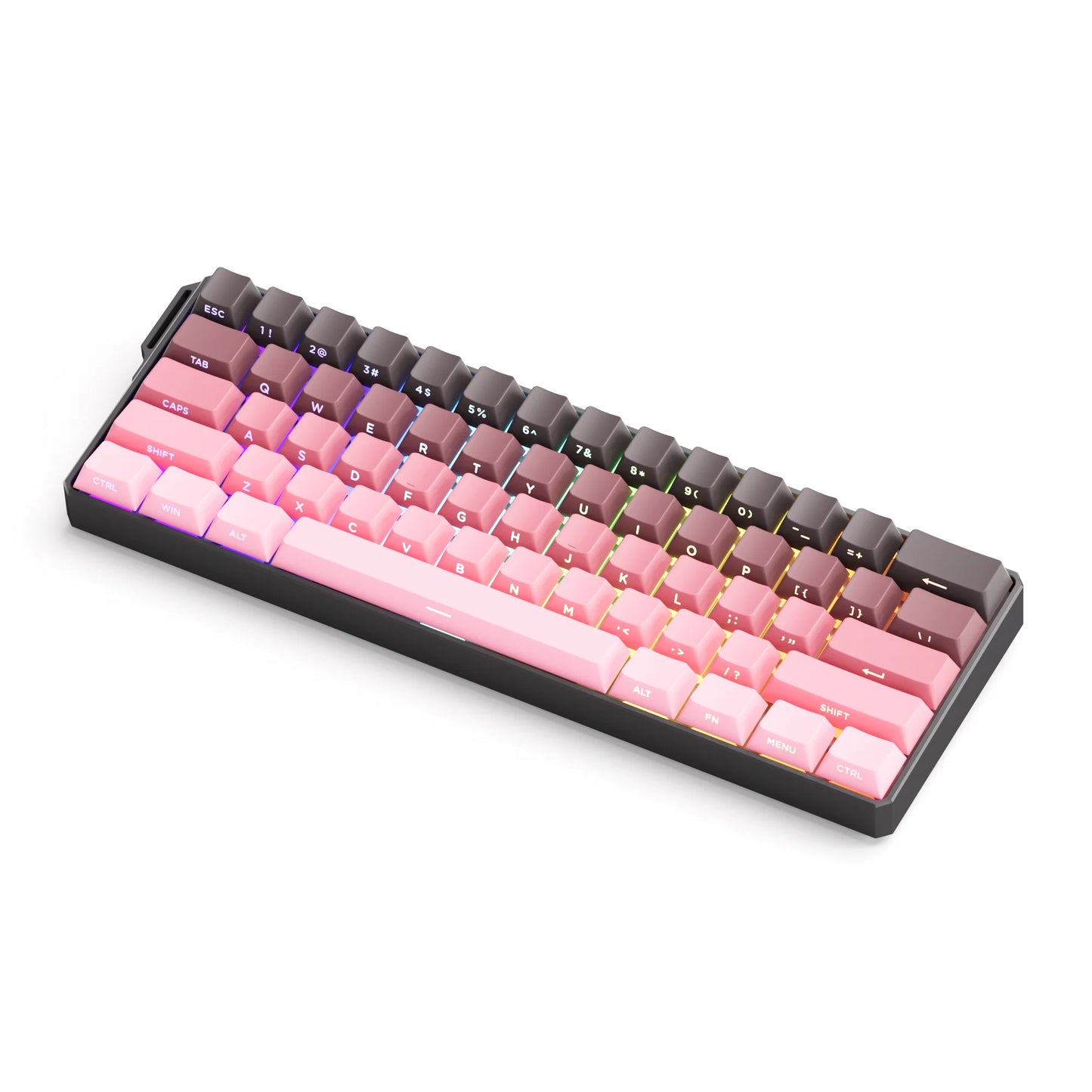 Teclado Mecânico Akko MonsGeek FUN60 com Switch Magnético, 60%, Teclado Gaming, Rapid Trigger 0.01mm, 8K, ARGB, HE/TMR, Teclado Personalizado