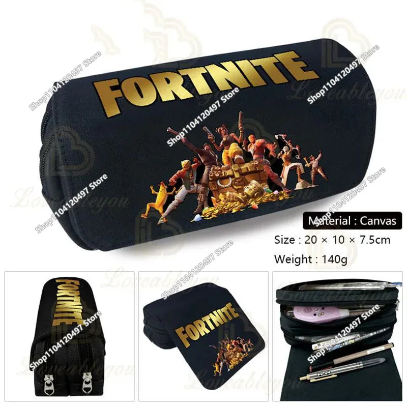 Shooting-Game-Federmäppchen FORTNITED für Jungen, große Kapazität, wasserdichtes Stifteetui, Büro-Schreibwaren, Geschenkspielzeug