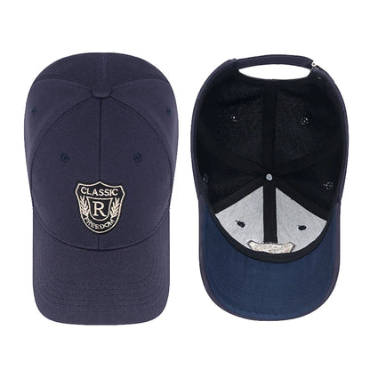 Modische Herren- und Damen-Baseballkappe aus Ananasstoff mit „CLASSIC“-Schriftzug und goldfarbener Stickerei, Unisex, Freizeit, Sport, Visierkappe