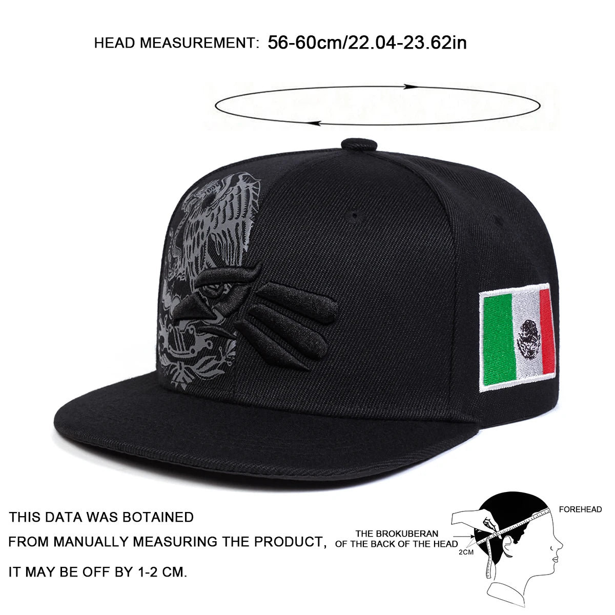 Unisex Eagle Embroidery Hip-hop Hats Spring and Autumn Outdoor Adjustable Casual Baseball Caps Sunscreen Hat Sports Cap