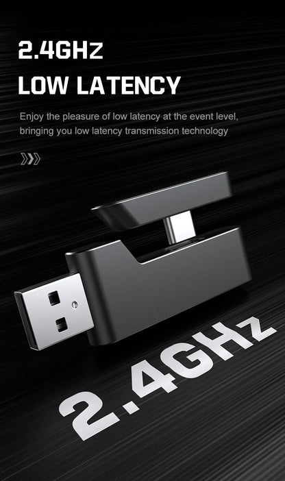 Cuffie da gaming wireless ONIKUMA GT828 Bluetooth 5.3 RGB con microfono, cancellazione del rumore e connessione a 4 modalità per PC, PS5 e laptop