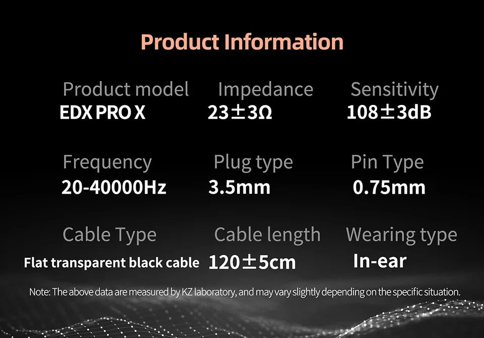 KZ EDX PRO X Wired Earphones HIFI Stereo Bass Earbud Gaming Sport Music Noise Cancelling Headset Detachable Cable