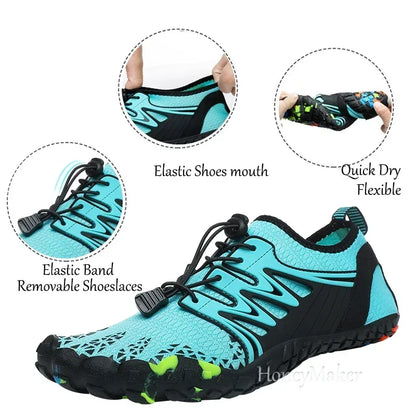 Unisex Wading Shoes Quick-Dry Aqua Shoes Drainage Water Shoes Beach Sports Swim Sandals Yoga Barefoot Diving Surfing Sneakers