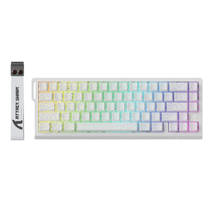 ATTACK SHARK X68 HE Rapid Trigger Mechanical Gaming Keyboard 60% Wired with Adjustable Actuation, Hall Effect Magnetic Switch, 8KH
