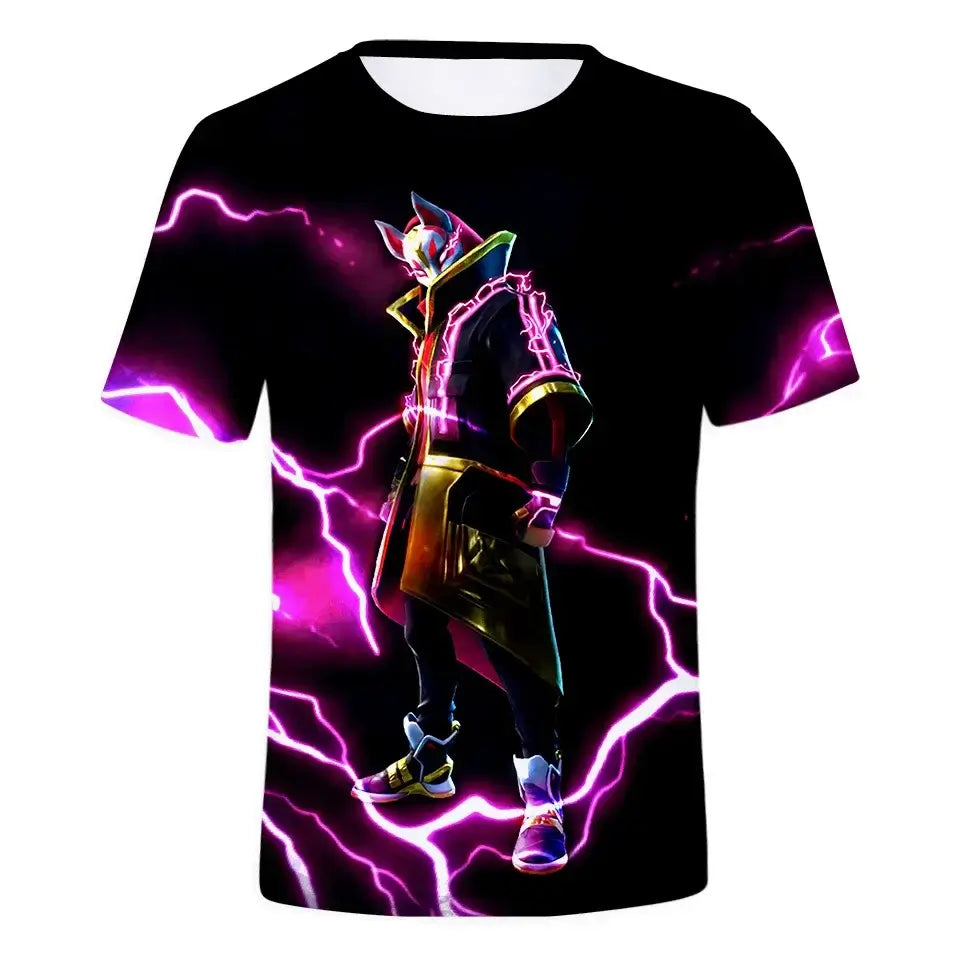 Christmas Fortnite 3d T-shirt Tees Battle Royale Streetwear Kids Victory Game Men and Women Harajuku T Shirt Teen Clothes