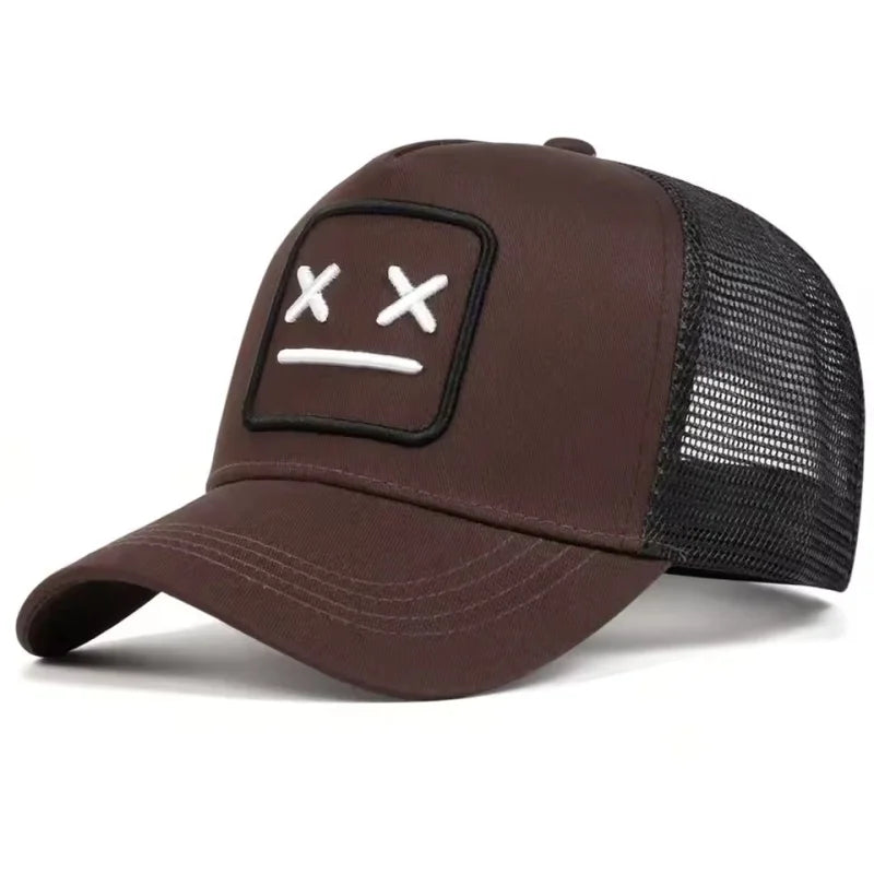 Unisex XX bestickte Baseball-Netzkappen, verstellbare Freizeitmützen, Sonnenhüte für Frühling und Sommer im Freien