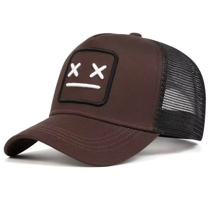 Unisex XX bestickte Baseball-Netzkappen, verstellbare Freizeitmützen, Sonnenhüte für Frühling und Sommer im Freien