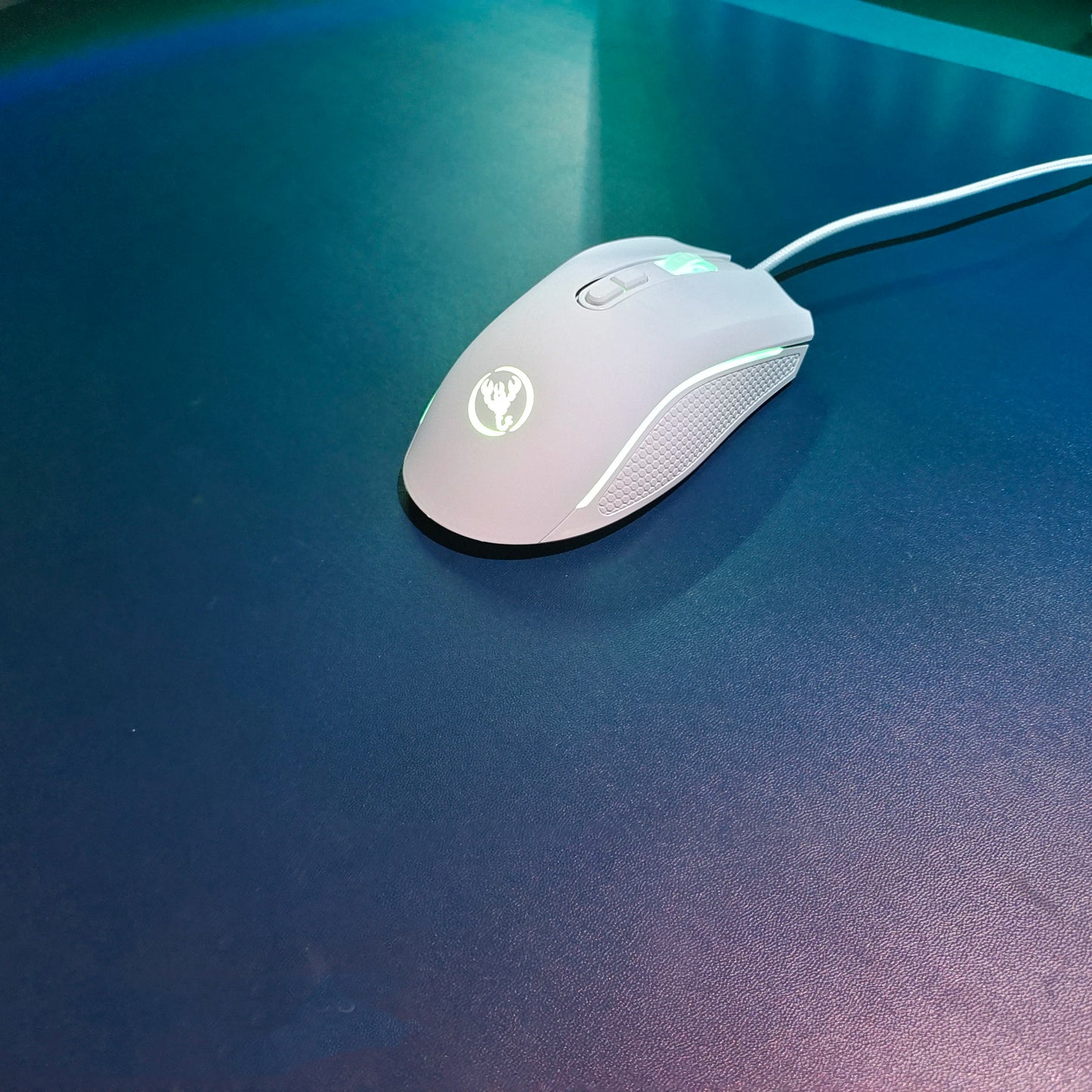 Scelta popolare HXSJ A869 mouse da gaming cablato ottico ergonomico RGB in ABS con regolazione della risoluzione a 4 livelli per laptop e PC