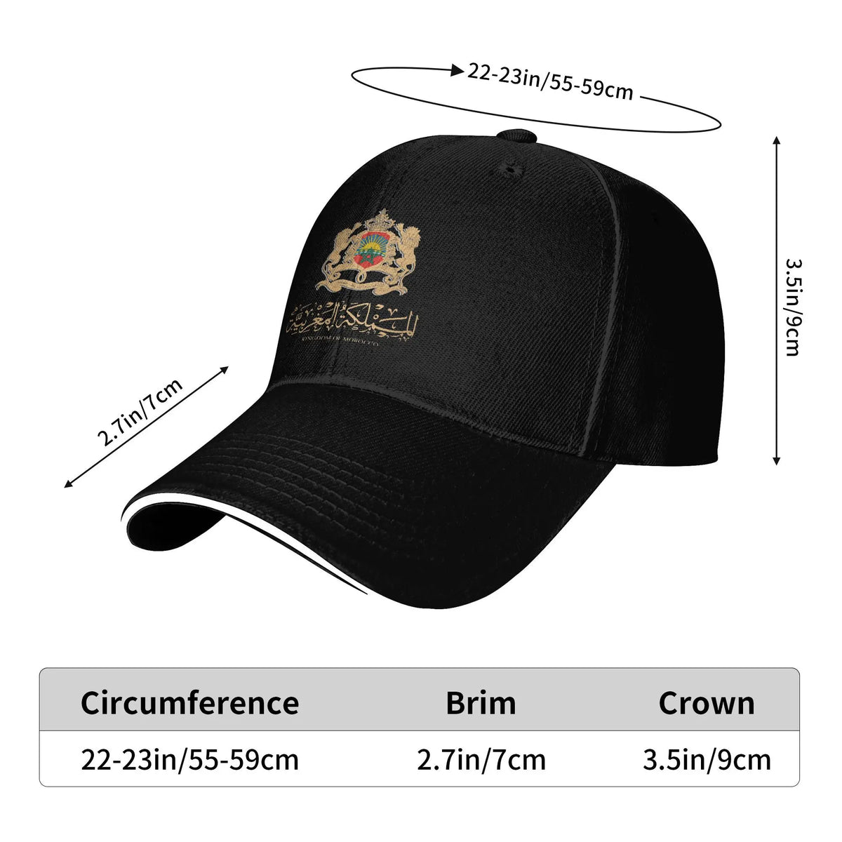 Gorra de béisbol con mapa y bandera de Marruecos, modelo Y2K, gorra tipo «trucker» veraniega para hombre y mujer, ideal para caza y acampada