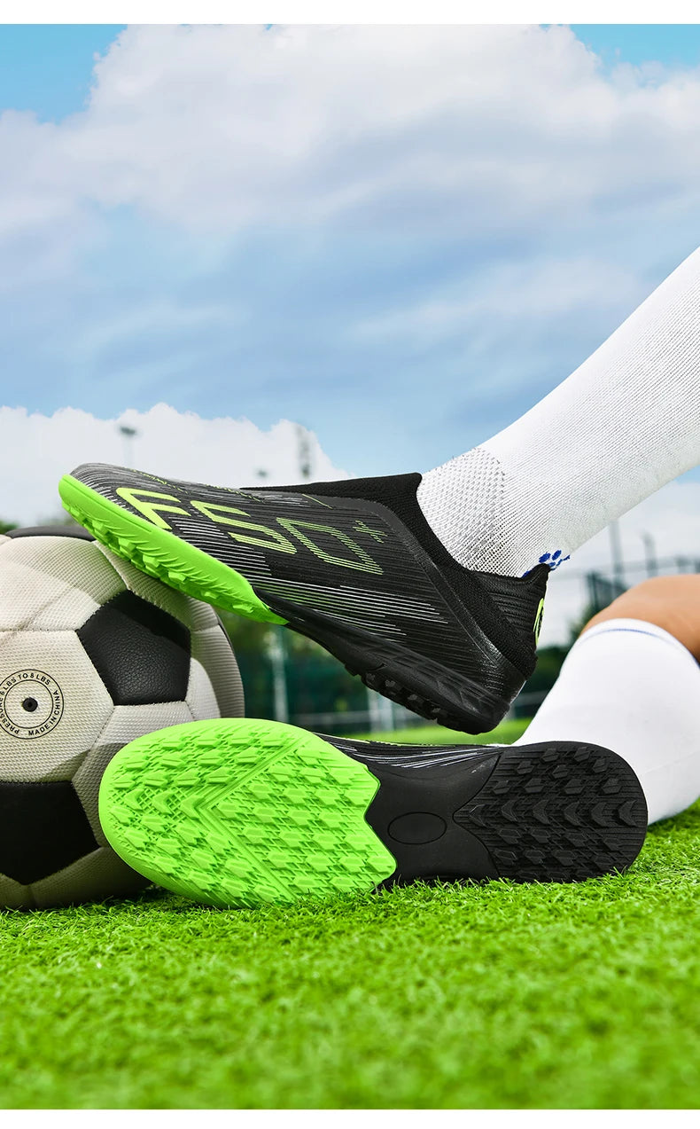 New Men Sneakers Match Grass Cleats High-quality Soccer Shoes Futsal Football Boots Non-Slip Indoor Hot-selling High-top Outdoor