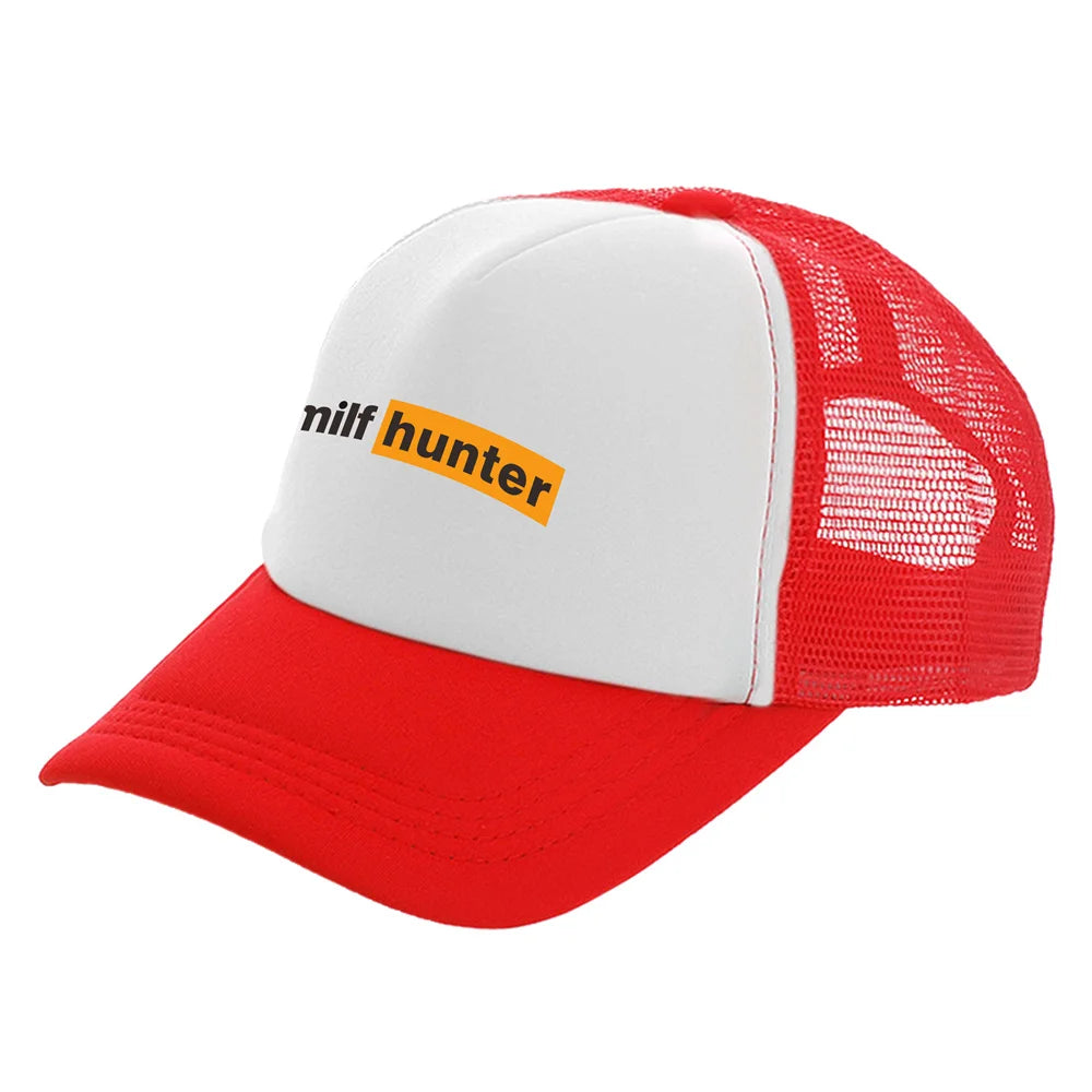 Καπέλα Trucker Milf Hunter Μοντέρνα Καπέλα Milf Hunter Καπέλα μπέιζμπολ Καλοκαιρινά καπέλα εξωτερικής χρήσης με πλέγμα για προστασία από τον ήλιο MZ-506