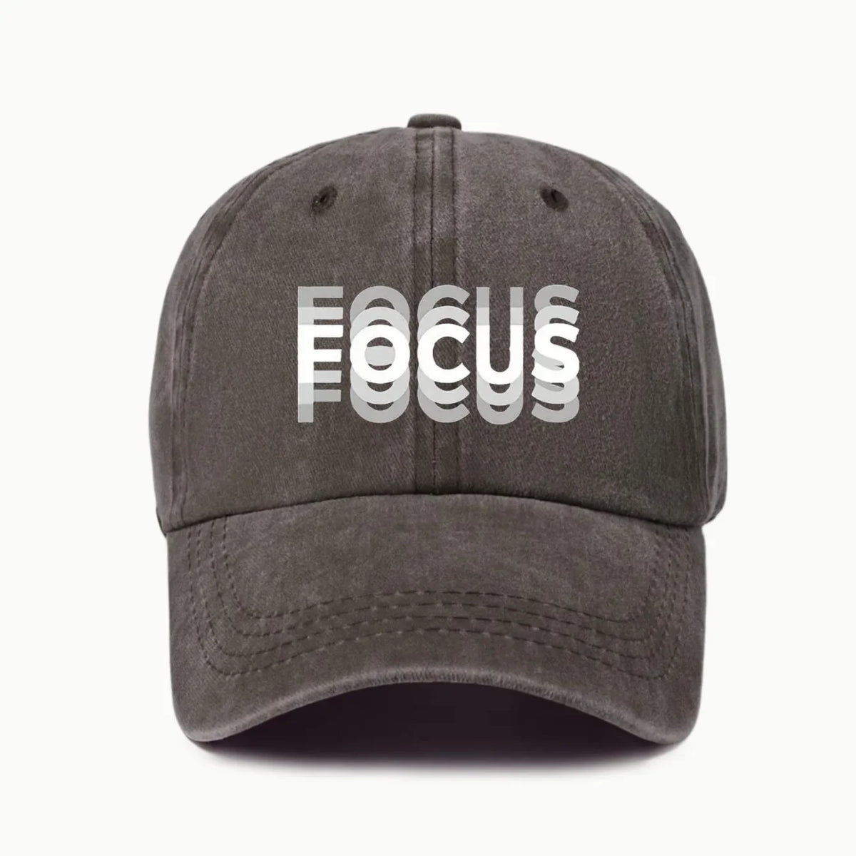 FOCUS Print Cap -pesetty puuvilla, säädettävä klassisen tyylin baseball-lippis, urheilullinen duckbill-lippis miehille ja naisille