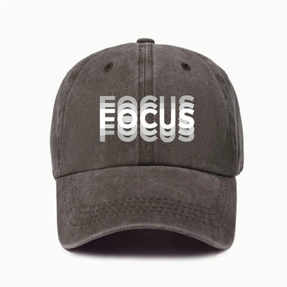 FOCUS Print Cap -pesetty puuvilla, säädettävä klassisen tyylin baseball-lippis, urheilullinen duckbill-lippis miehille ja naisille