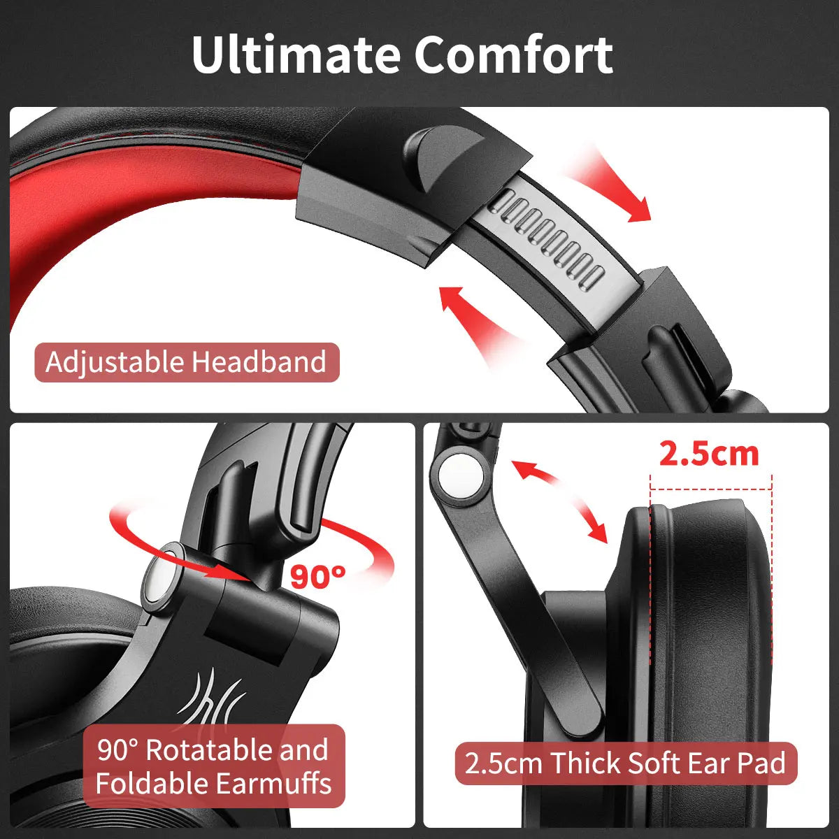 Cuffie OneOdio A71 cablate over-ear HiFi Studio DJ con microfono – Headset gaming professionale per monitoraggio con bassi profondi