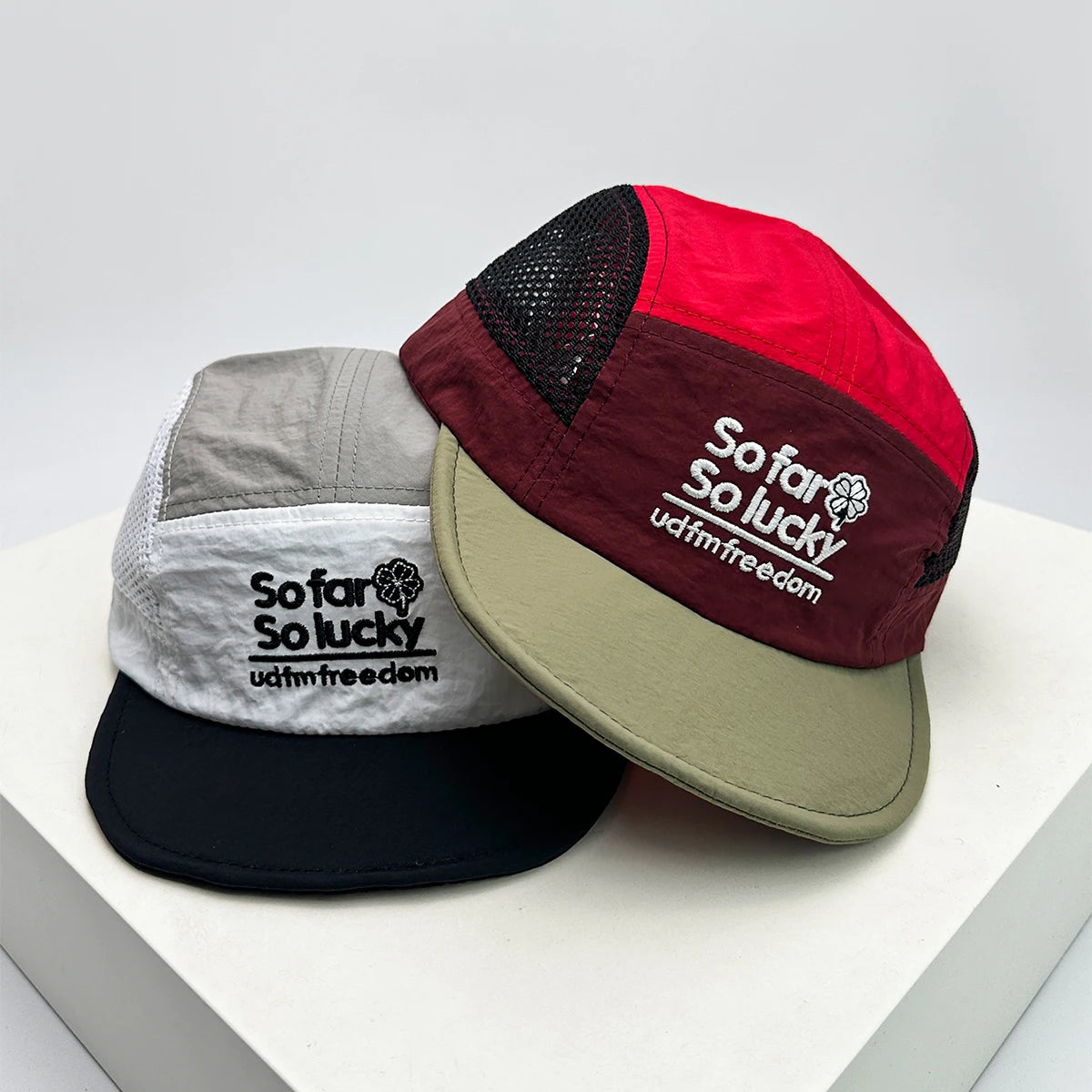 Unisex-baseballkepsar med platt skärm och broderade bokstäver, andningsbara, koreanska solskyddskepsar, snabbtorkande kepsar med skärm, mångsidiga insatser
