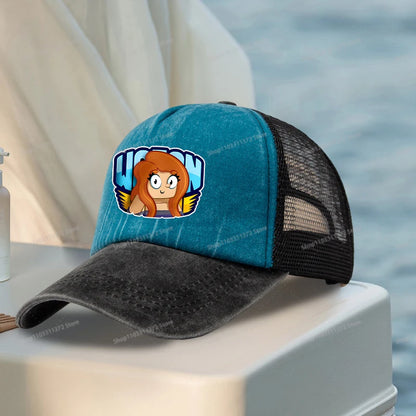 Wojan Teams Mesh Baseball Cap Cute Cartoon Street Dance Hip Hop Duck Tongue Hat Fashion Outdoor Sun Hat Casual Sunbonnet Gifts