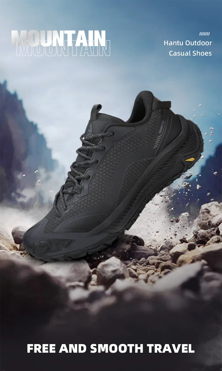 HUMTTO Trekking Shoes for Men Mountain Climbing Sneakers Outdoor Sports Shoes Breathable Walking Casual Sneakers Men’s Hiking Boots