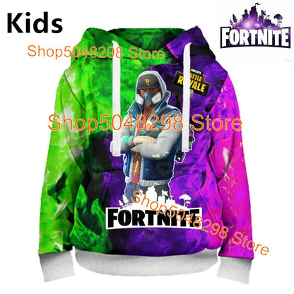 Hot Game Fortnite Hero Print Sweatshirt Boys Girls 3d Clothes Casual Kid Hoodies Children Adult Men Women Spring Autumn Pullover