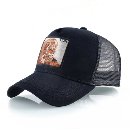 Hip Hop Baseball Cap With Lion Embroidery Patch Snapback Streetwear Trucker Caps Men Women Drake Baseball Hats Four Season Hat