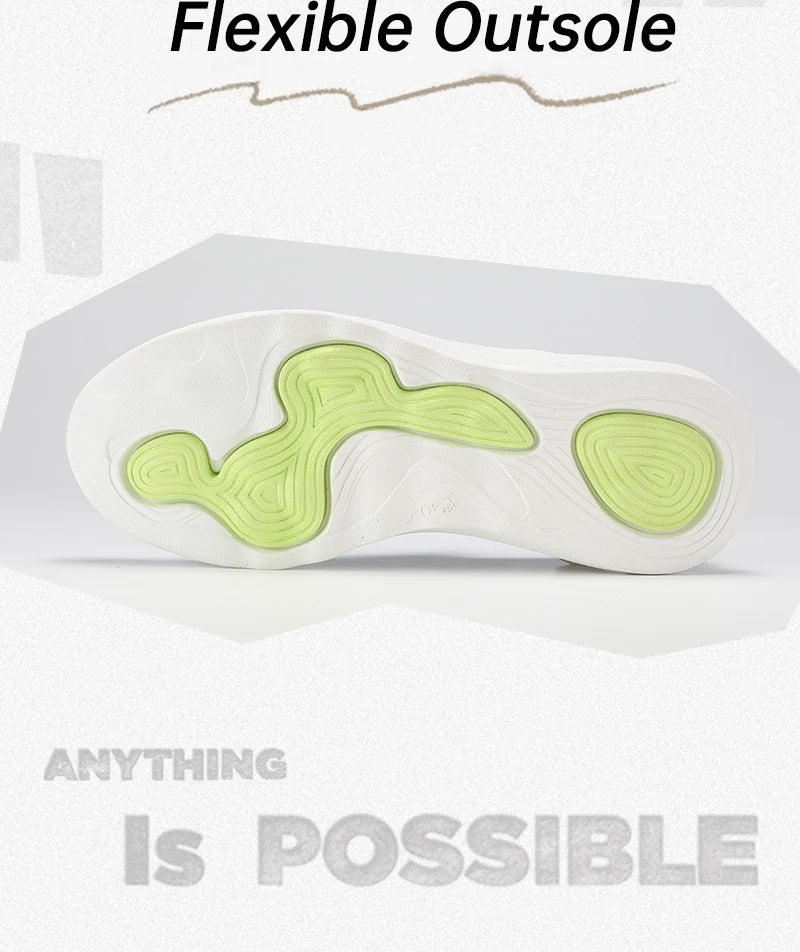 Li-Ning férfi SOFT GO 2 KNIT belebújós, casual gyaloglócipő, párnázott, kényelmes és stabil LiNing hálós jogging és mindennapi sport sneakers AGLV017