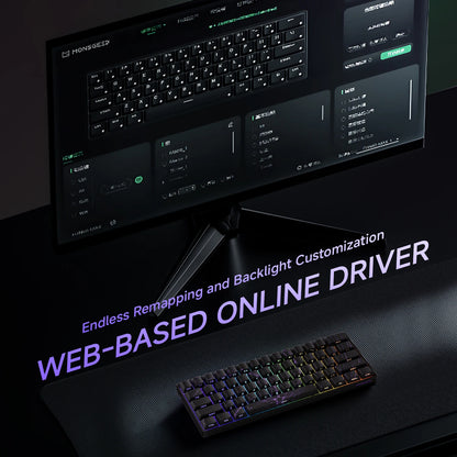 MONSGEEK FUN60 PRO&MAX HE Mechanical Keyboard Magnetic Switch 60% Wireless Gaming Keyboard Rapid Trigger 8K ARGB Custom Keyboard