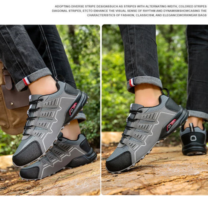 Men Waterproof Hiking Shoes Non-Slip Hunting Boots Outdoor Tactical Training Sports Shoes Men Walking Hiking Travel Shoes