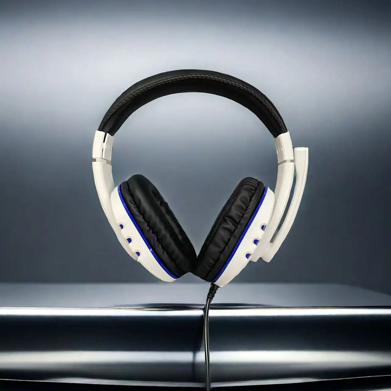7260 kabelgebundene Kopfhörer mit Mikrofon – Gaming- & Arbeits-Headset für PS4 PS5 Xbox One, Lernen & Meetings, 3.5mm-Klinken-Ohrhörer