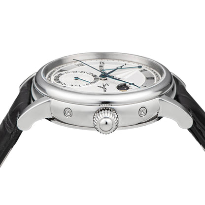 2023 Sugess Watch of Men Automatic Mechanical Moon-Phase Wristwatches Power Reserved  Sapphire WaterResistant Tianjin Movement
