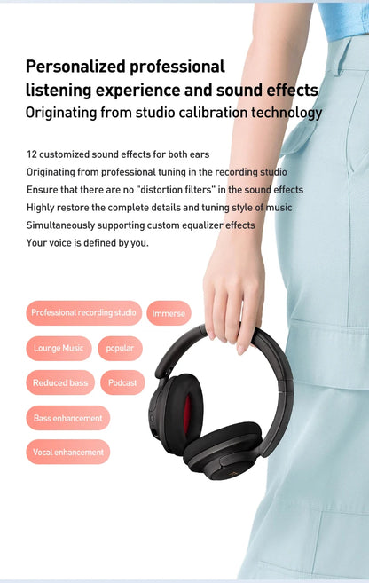 1MORE SonoFlow S kabellose Bluetooth-Kopfhörer mit Geräuschunterdrückung 42dB ANC Hi-Res Audio 90H Akkulaufzeit Over-Ear-Headset