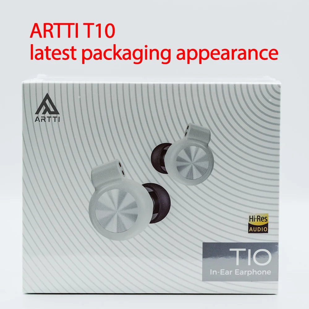 ARTTI T10 In-Ear HiFi Earphones Wired IEMs Monitors 14.2mm Planar Driver Textured Bass 0.78mm 2pin & 3.5MM/4.4MM Connector