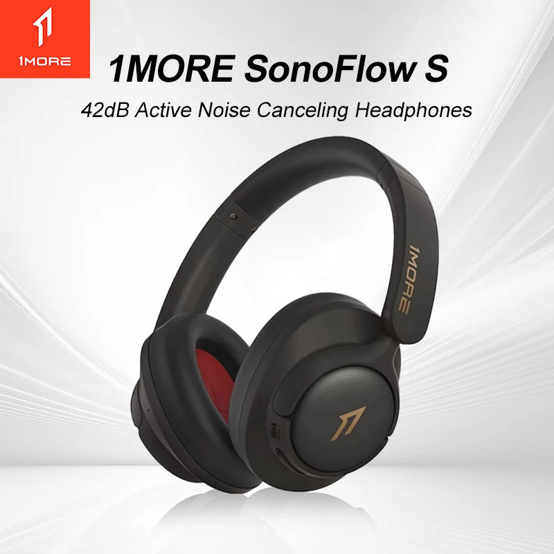 1MORE SonoFlow S kabellose Bluetooth-Kopfhörer mit Geräuschunterdrückung 42dB ANC Hi-Res Audio 90H Akkulaufzeit Over-Ear-Headset