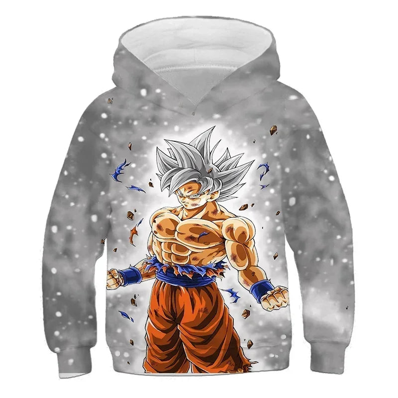 2025 Autumn Cool Dragon Ball Z Kids Boys Sweatshirts Children Casual Boy Hoodies Pullover Anime Dragon Ball Hoodie Hooded Coats