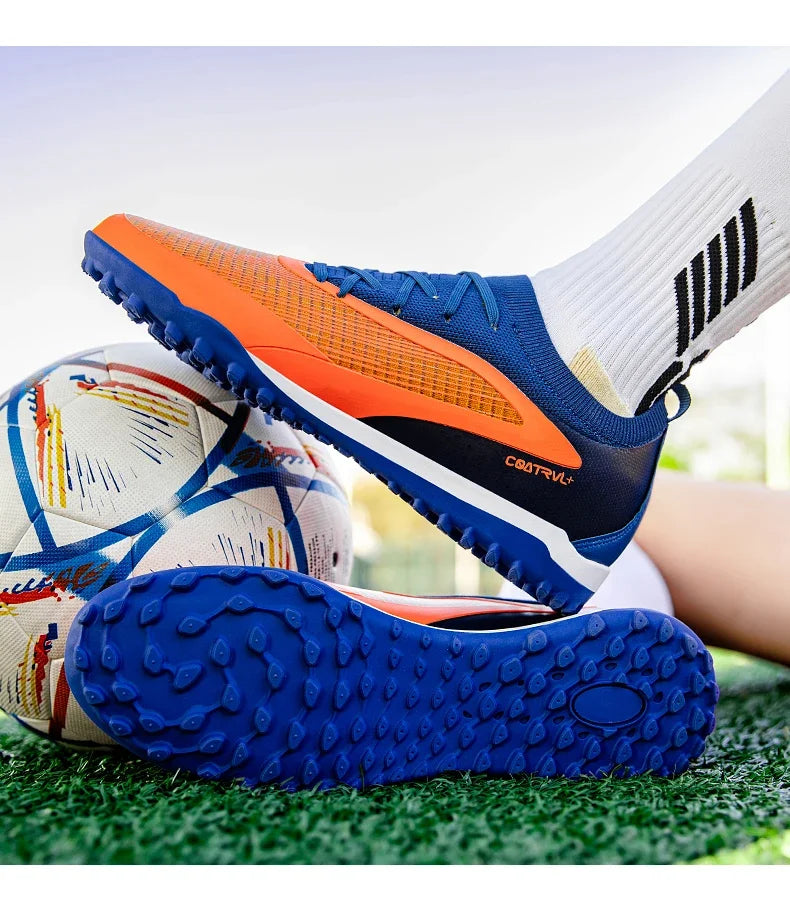 New Men's Football Boots Outdoor Cleats Breathable Adult Non-Slip Soccer Shoes Sport Long Spikes Training Boys Match Comfortable