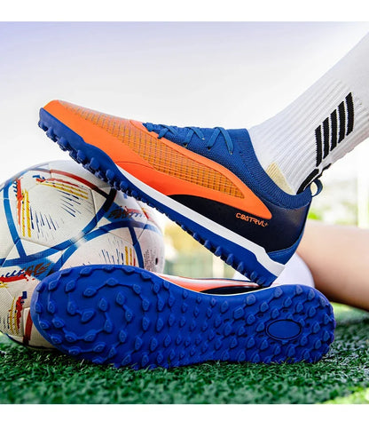New Men's Football Boots Outdoor Cleats Breathable Adult Non-Slip Soccer Shoes Sport Long Spikes Training Boys Match Comfortable