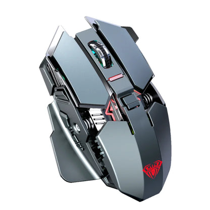 2025 Neue SC300 kabellose 2.4G Gaming-Maus RGB 3200dpi wiederaufladbare leise mechanische E-Sports-Maus für Desktop-Computer und Laptop