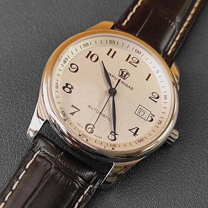 Vakuy Automatic Mechanical Watch Man's Business Auspicious Face Seagull ST2130 Movement Blue Pointer Waterproof Men's