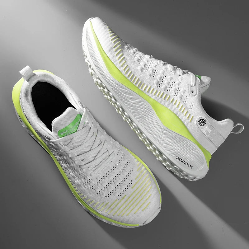 Men's Cushioned Running Shoes EVA Midsole for Shock Absorption Lightweight & Breathable Mesh Sports Sneakers for Gym and Walking