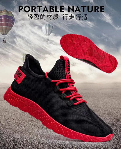 Pánské tenisky, ležérní, lehké, síťované, sportovní boty, letní, outdoorové, s měkkou podrážkou, prodyšné, pohodlné, módní, trendy běžecké boty