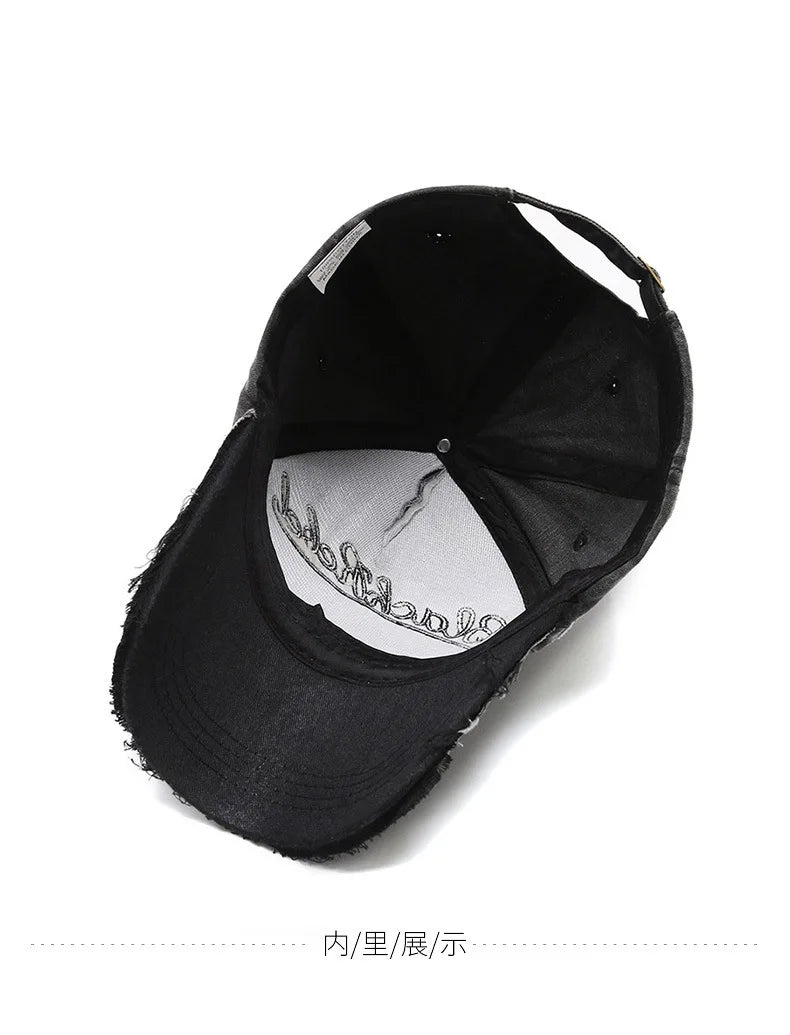Șapcă de baseball vintage cu litere brodate, model „Bull Washed”, pălărie de soare retro pentru bărbați și femei, șapcă casual cu cozoroc în stil hip-hop
