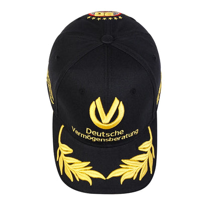 Unisex Gold Letter Embroidery Baseball Caps Spring and Autumn Outdoor Adjustable Casual Hats Versatile Snapback Sunscreen Hat