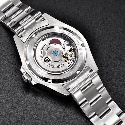 Relógio de mergulho masculino Pagani Design 2026 novo, 42mm, safira, mecânico automático GMT, impermeável 100m PD1682