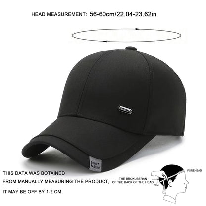 Unisex-Baseballcap mit kleinem Eisen-Label, verstellbare Casual-Outdoor-Kappe für Frühling und Herbst, Sonnenschutz-Sportcap
