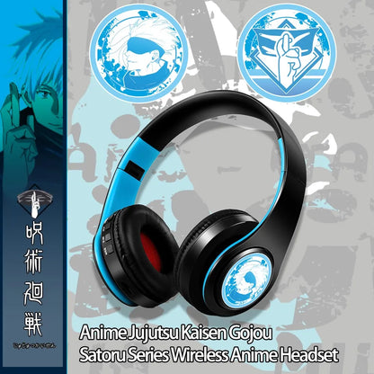 Miku Nakano Sanjiu Bluetooth 5.0 Over-Ear-Anime-Kopfhörer – Kabelloses Stereo-Gaming-Headset mit tiefem Bass, Mikrofon & TF-Kartenunterstützung