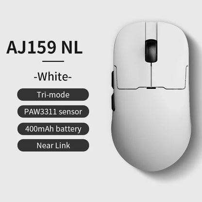 AJAZZ AJ159 NL trådlös mus 800mAh kompatibel med spel och kontor PAW3395 1K Nearlink BT trådlös mus laptop-present AJAZZ AJ1