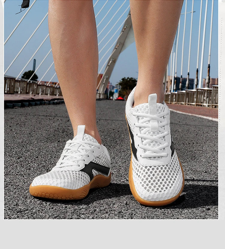 Herren-Barfuß-Loafer mit breitem Design, rutschfest, Freizeitschuhe/Wanderschuhe, in mehreren Farben erhältlich, atmungsaktives Mesh-Herrenschuhwerk